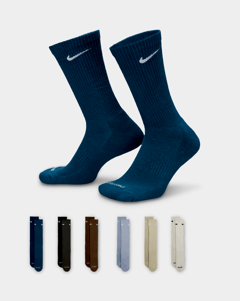 Nike Everyday Plus Cushioned Crew 6'lı Antrenman Çorapları