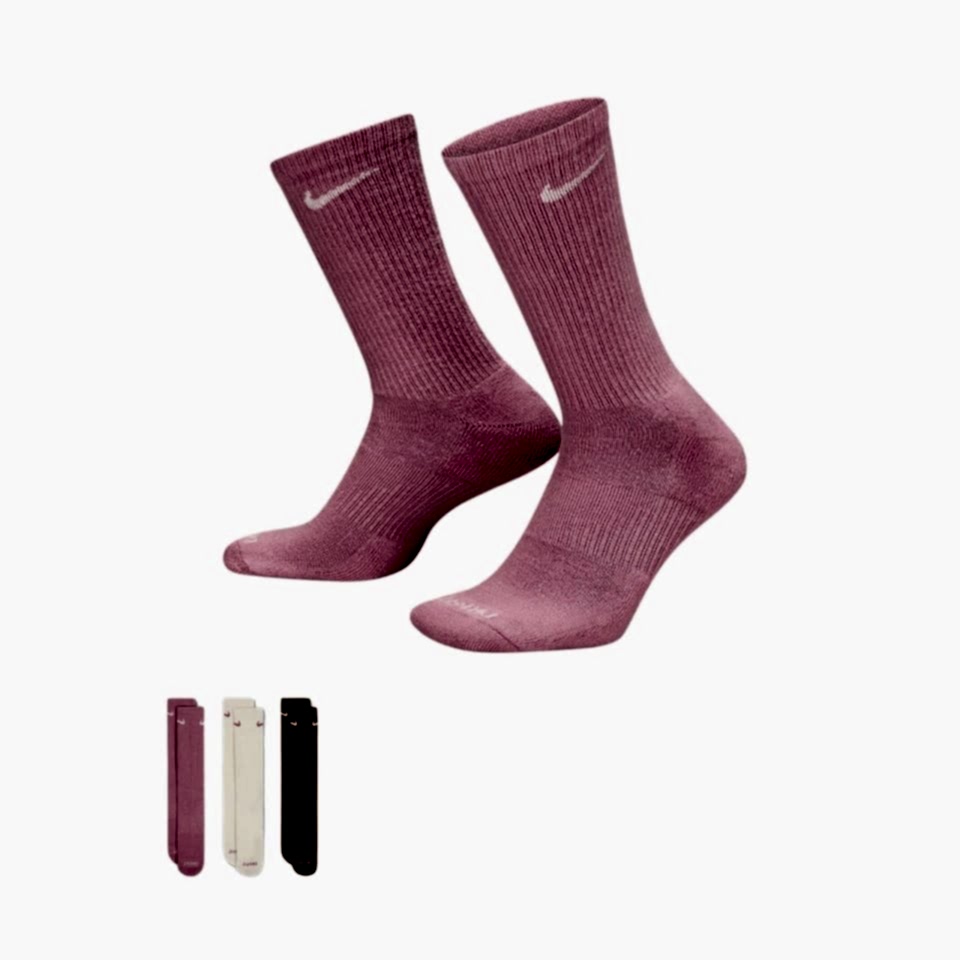 Nike Everyday Plus Cushioned Crew Antrenman Çorapları (3 Çift)
