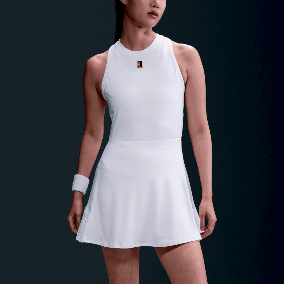Nike Court Slam Kadın Beyaz Tenis Elbise