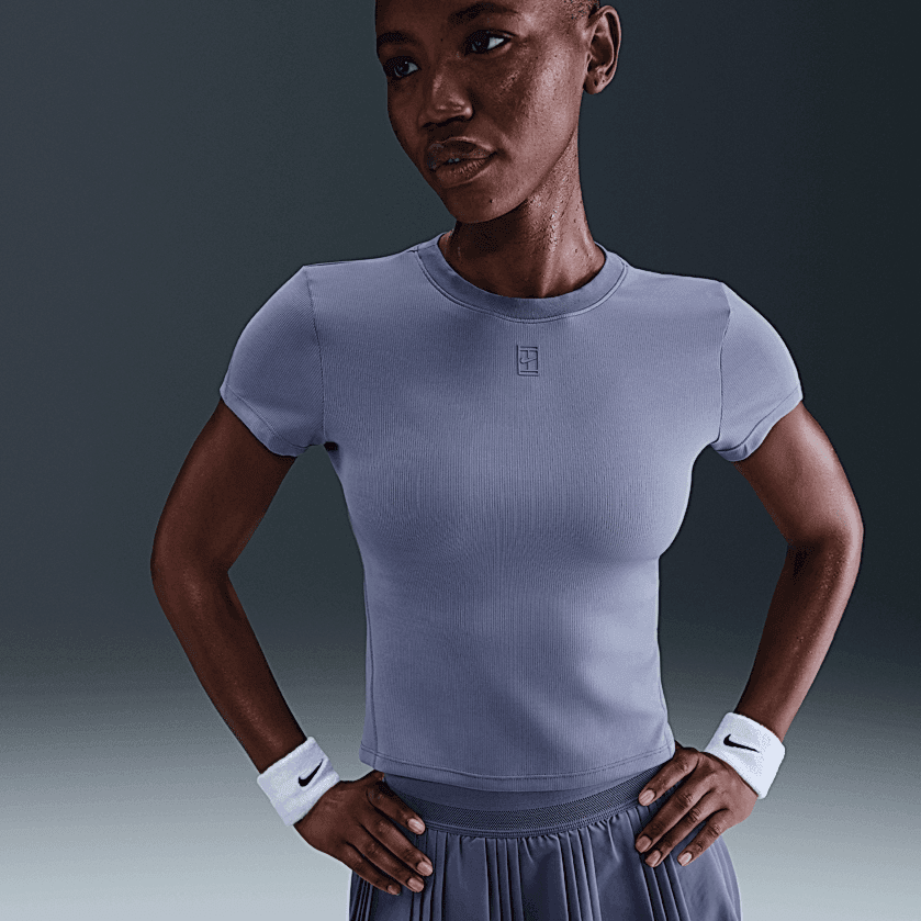 NikeCourt Advantage Dri-FIT Kısa Kollu Kadın Tenis Üstü