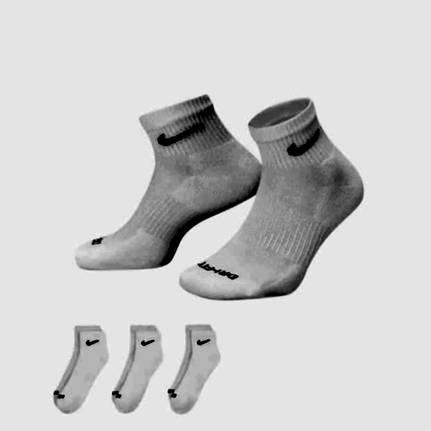 Nike Everyday Plus Yastıklı Antrenman Çorabı 3'lü
